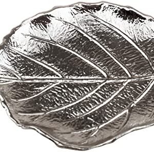 Leaf Trinket Dish Silver Effect