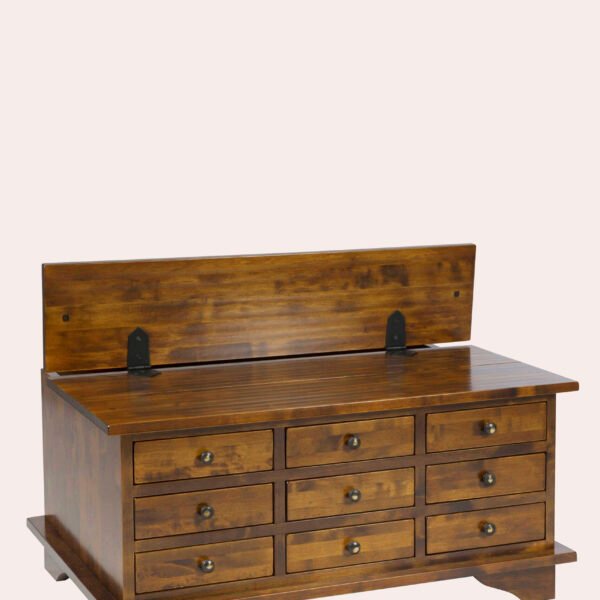 Garrat 9 Drawer Coffee Table Chestnut