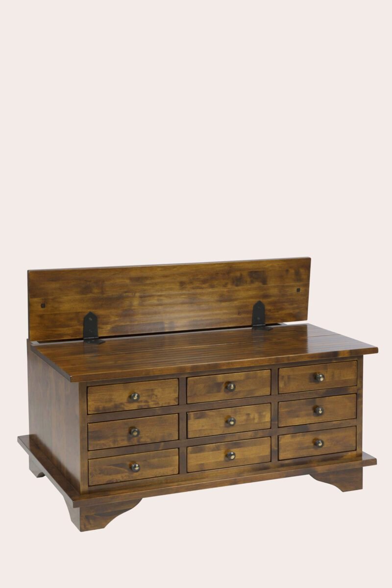Garrat 9 Drawer Coffee Table Chestnut