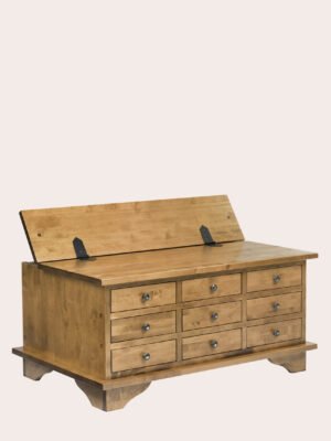 Garrat 9 Drawer Coffee Table Honey