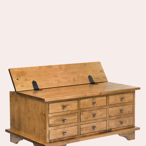 Garrat 9 Drawer Coffee Table Honey