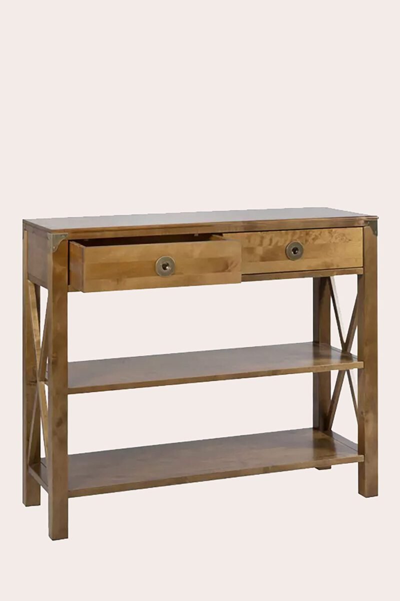 Balmoral 2 Drawer Console Table Honey