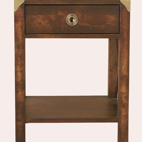 Balmoral 1 Drawer Side Table Chestnut