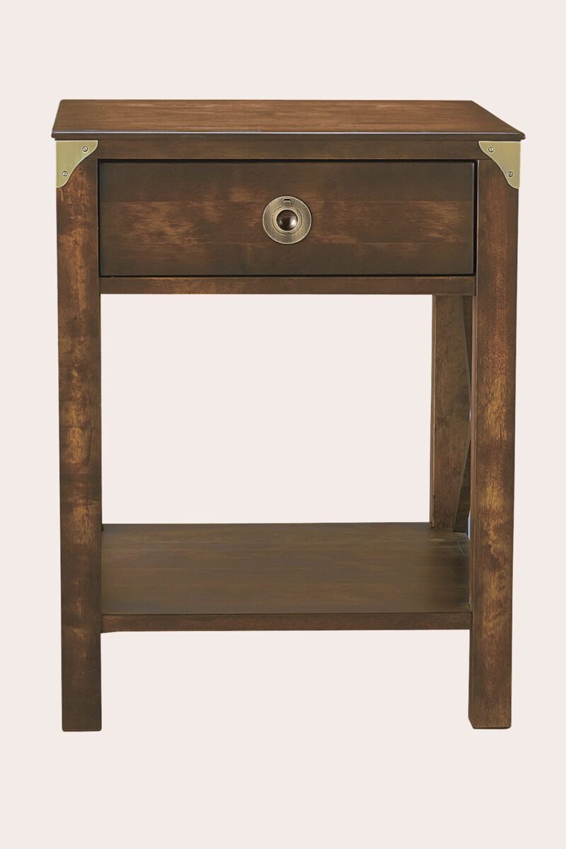 Balmoral 1 Drawer Side Table Chestnut