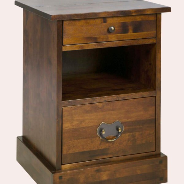 Garrat 2 Drawer Side Table Chestnut