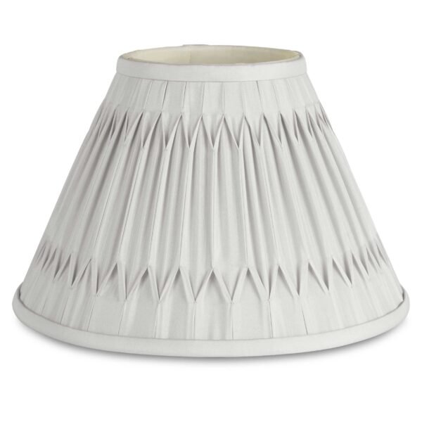 Double Pleat Fenn Shade 10'' Silver