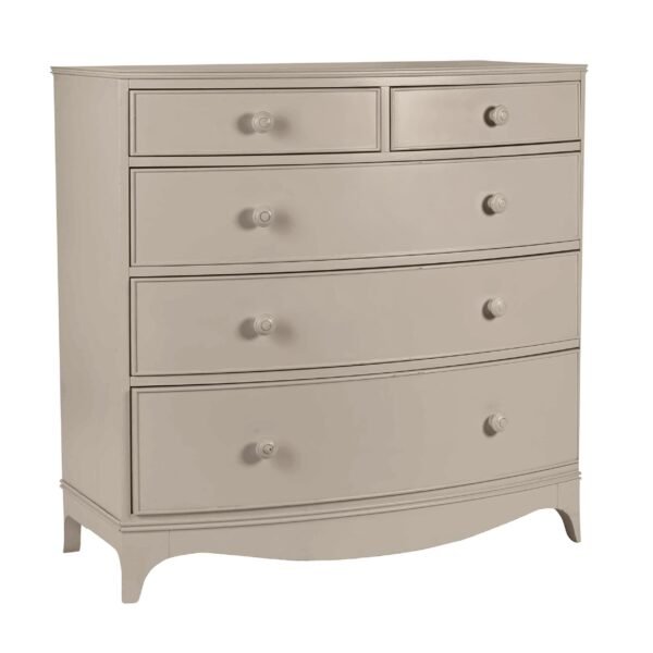 Broughton Pale French Grey 5 Drawer