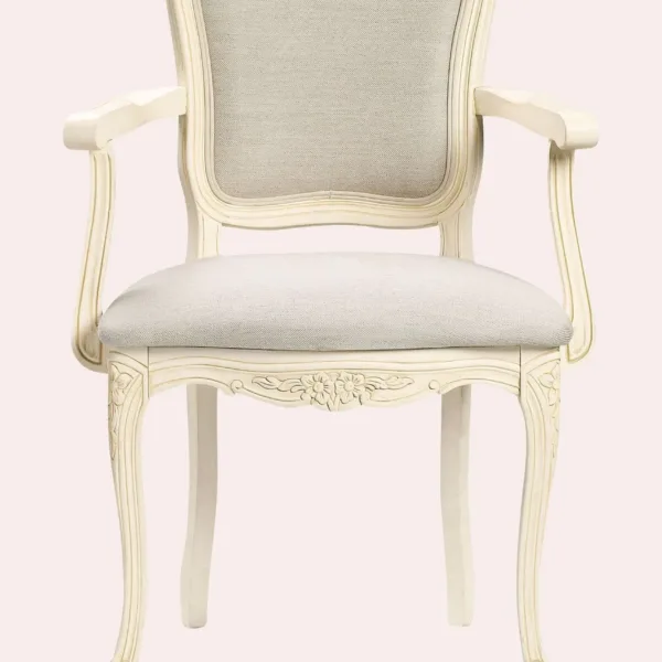 Provencale Ivory Carver Chair