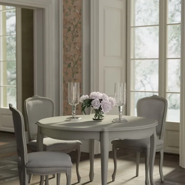 Provencale Dove Grey Round Dining Table