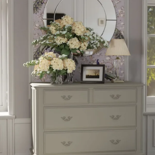 Provencale Dove Grey 4 Drawers Chest
