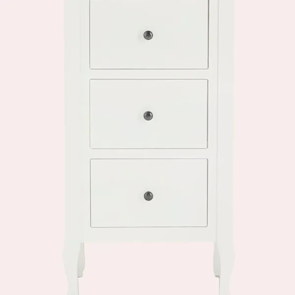 Rosalind Cotton White 3 Drawer Chest