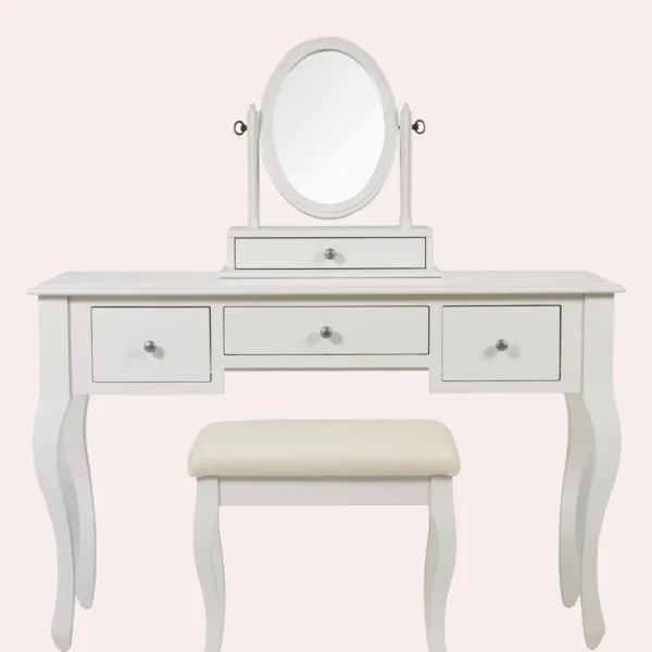 Rosalind Dove Grey 3drawer Dressing Table Set