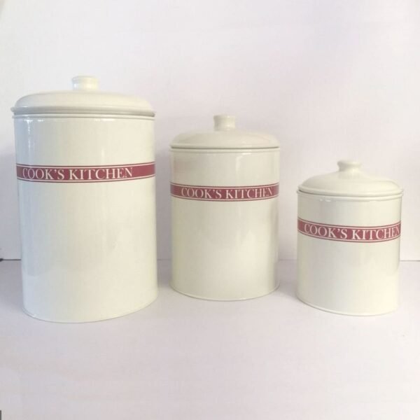 Cook's Kitchen Set of 3 Storage Tins