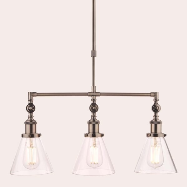 Isaac 3 Light Bar Pendant Antique Brass