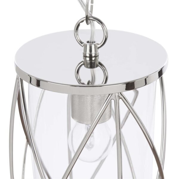 Beckworth Lantern Polished Nickel Glass