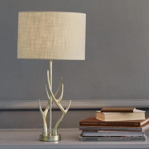 Mulroy Antler Table Lamp Champagne Base