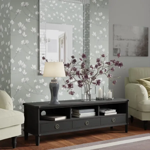 Henshaw 3 Drawer Wide TV Unit Black