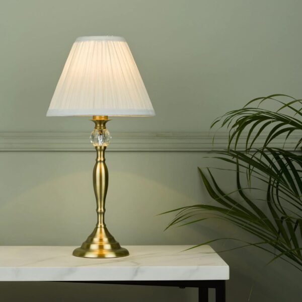 Ellis Brass Painted Spindle Table Lamp