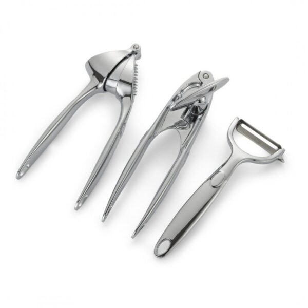 SET OF GARLIC OPENER, PEELER AND CRUSHER