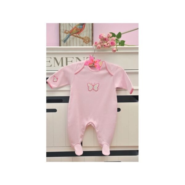 Little Butterfly Cotton Pyjama Pink 0-3Months
