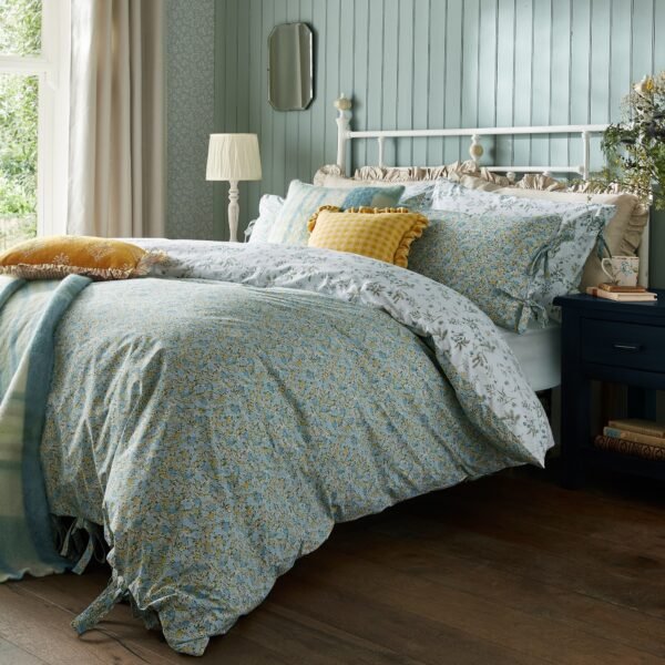 Loveston Newport Blue Duvet Cover & Pillowcase 137x200cm