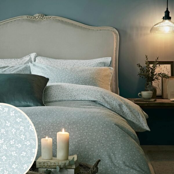 Brushed Cotton Campion  Pale Seaspray Duvet Cover and Pillowcase Set 137x200cm