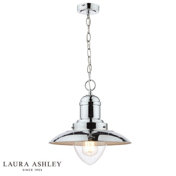 Laura Ashley Corbridge Pendant Polished Chrome