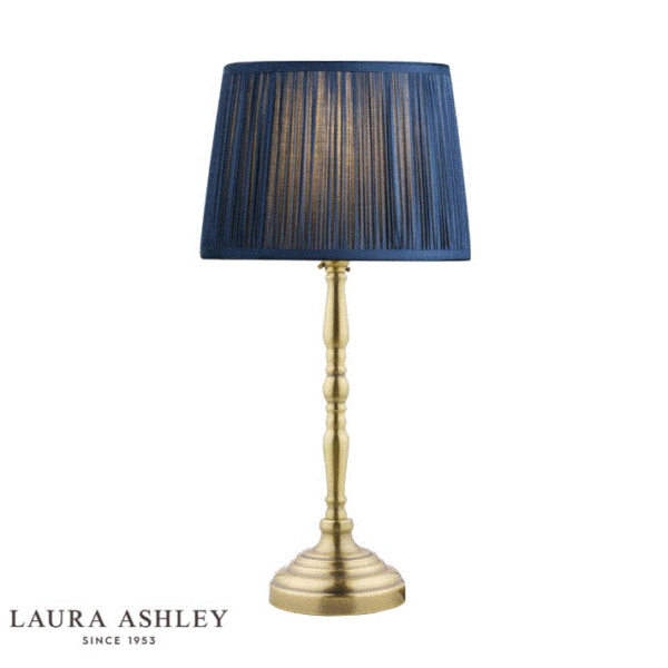 Laura Ashley Corey Antique Brass Candlestick Table Lamp Base Only