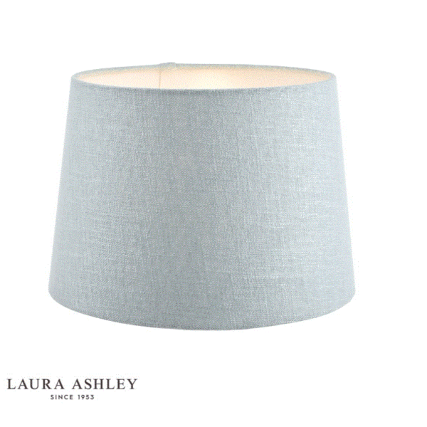 Laura Ashley Bacall Linen Empire Drum Shade Duck Egg Blue 20cm/8 inch