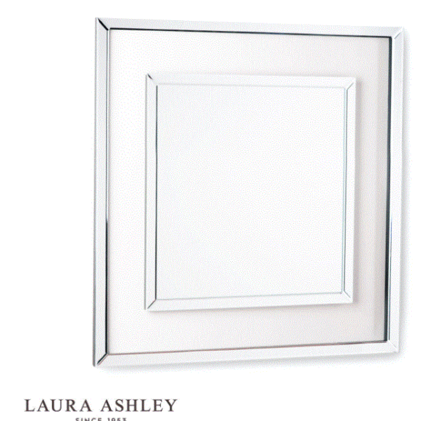 Laura Ashley Evie Square Mirror Clear Frame