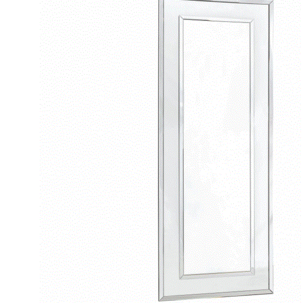 Laura Ashley Evie Large Rectangle Mirror Clear Frame