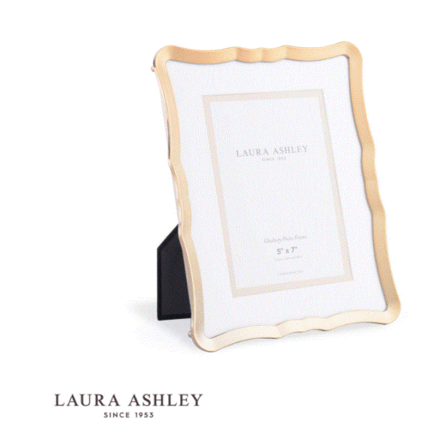 Laura Ashley Glasbury Photo Frame Gold Effect 5x7 inch