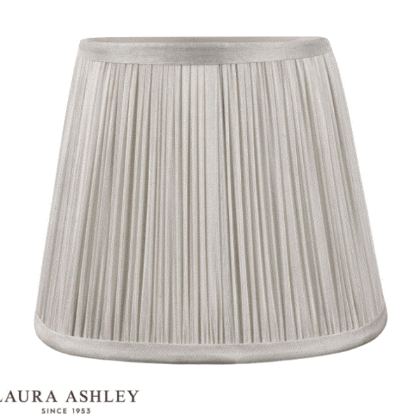 Laura Ashley Hemsley Silk Shade Silver 14cm/5 inch