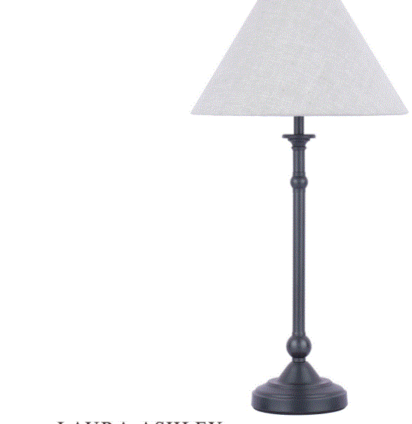 Laura Ashley Ludchurch Table Lamp Industrial Black With Shade