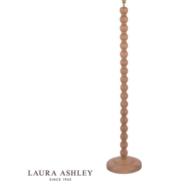 Laura Ashley Maria Floor Lamp Wood & Antique Brass Base Only