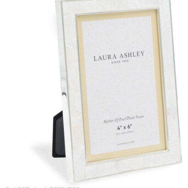 Laura Ashley Mother Of Pearl Photo Frame 4x6 Inch