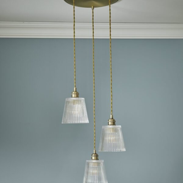 Callaghan 3 Light Cluster Pendant Antique Brass