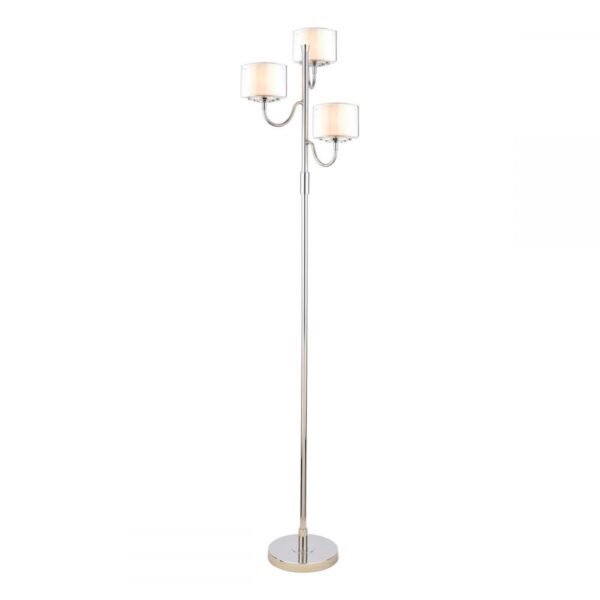 Southwell 3 Light Floor Lamp Polished Nickel