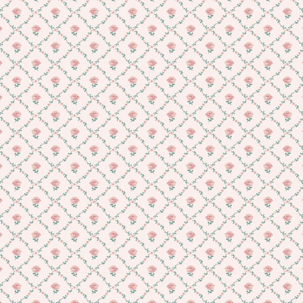 WALLPAPER KATE COLOR CORAL PINK, MATTE FINISH