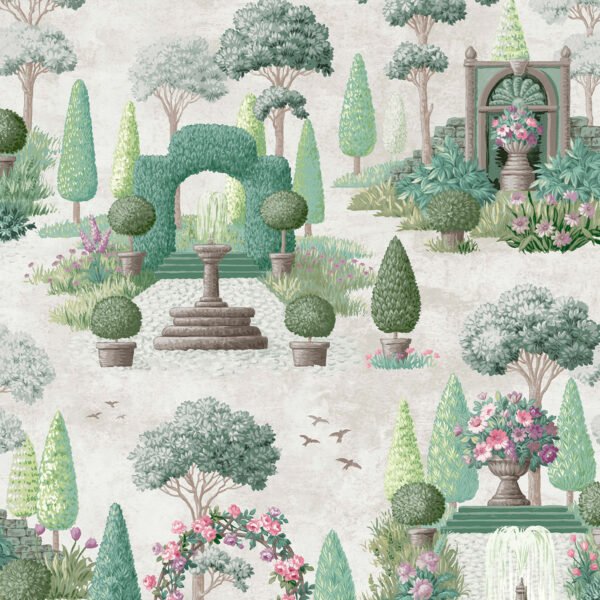 WALLPAPER NAUNTON FOLEY FERN COLOR, MATTE FINISH