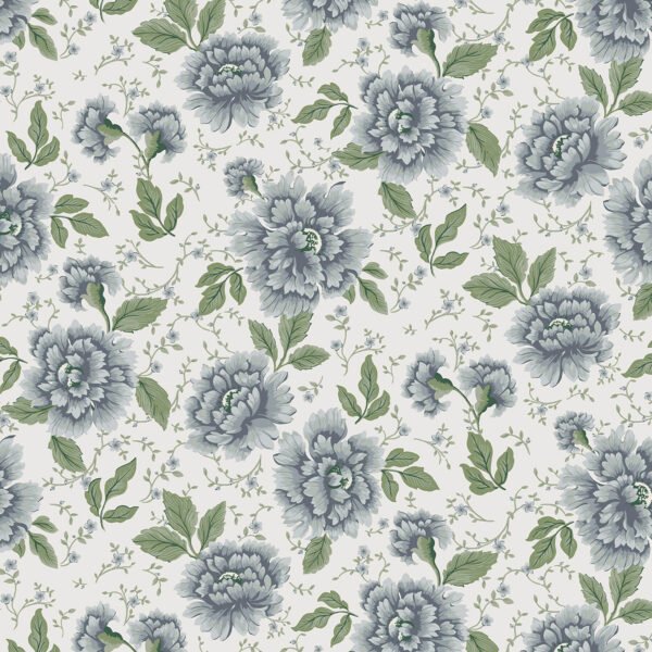 WALLPAPER PICKWORTH POSY COLOR LIGHT SEA SPLASHES, MATTE FINISH