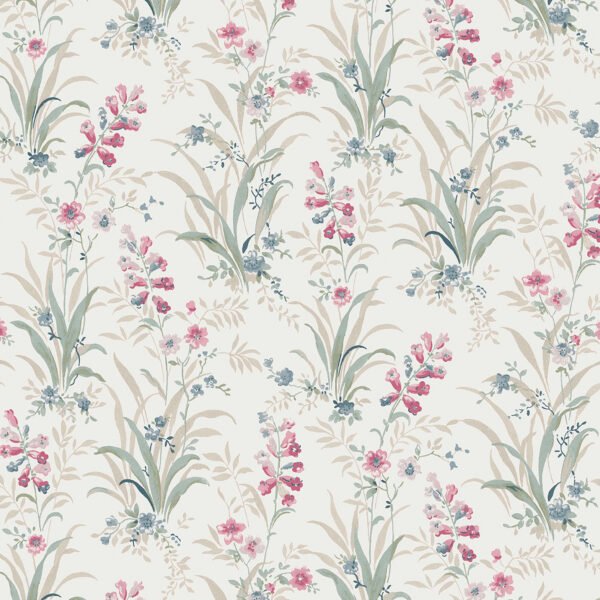 WALLPAPER MOSSDALE POSY COLOR SOFT NATURAL, MATTE FINISH