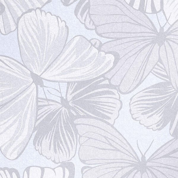 WALLPAPER GARDEN OF BUTTERFLIES COLOR CANDIED GRAY, MATTE FINISH