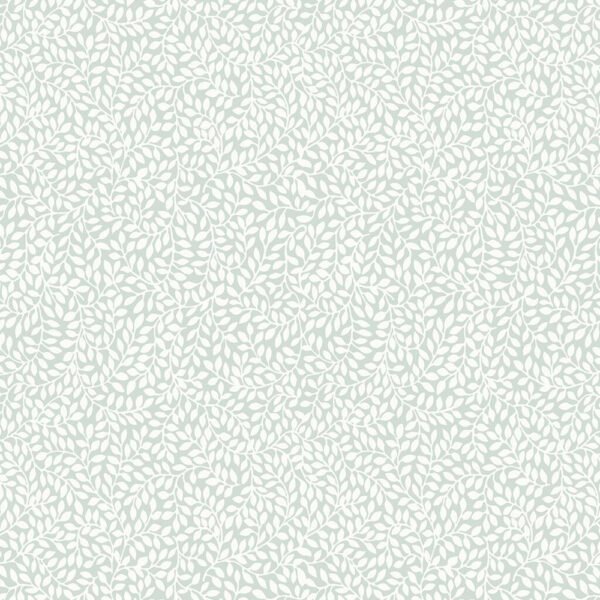 WALLPAPER VINES, DUCK EGG COLOR, MATTE FINISH