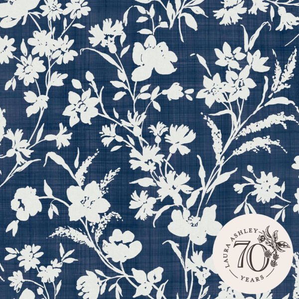 WALLPAPER RAY COLOR NIGHT BLUE SEA SPLASHES, MATTE FINISH