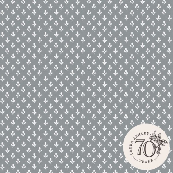 WALLPAPER TREFOIL COLOR STEEL GRAY, MATTE FINISH