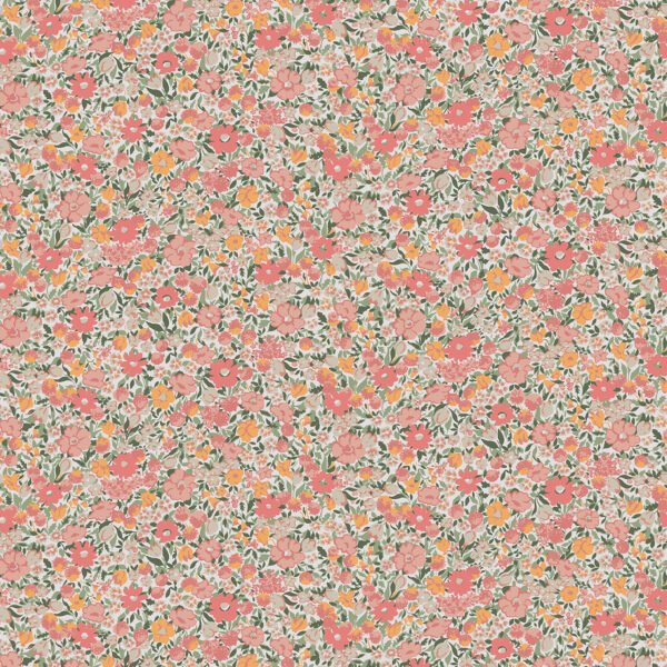 WALLPAPER LOVSTON COLOR PINK CORAL, MATTE FINISH