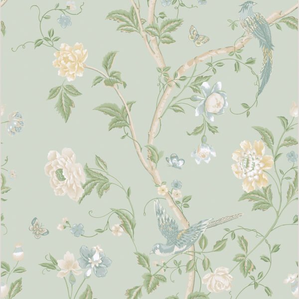 WALLPAPER SUMMER PALACE, WATER COLOR OF THE NILE, MATTE FINISH