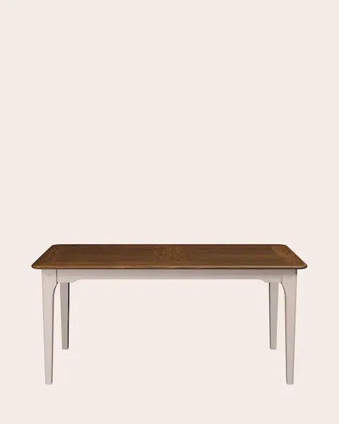 Soft Truffle Dark Chestnut Hapton 6-8 Seater Extending Dining Table