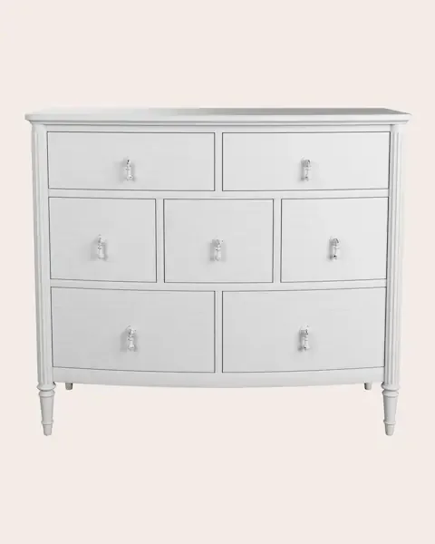 White Washed Oak Bramford Chest of 7 Drawer Drawers